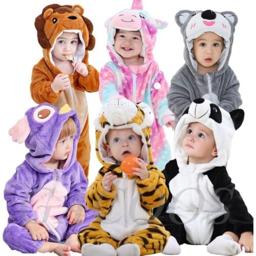 Baby Stitch Kigurumi Costumes For Boys Girls Animal Rompers Pajamas Inflant Unicorn Onesie Newborn Kids Jumpsuit roupa de bebes