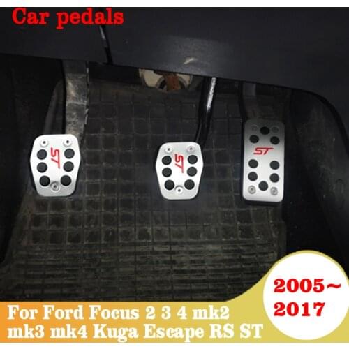 For Ford Focus 2 3 4 mk2 mk3 mk4 Kuga Escape RS ST 2005-2017 accelerator pedal cover set pad Non-slip Auto parts Car Accessories