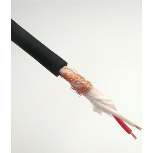 Flexible 2 Core Cable Cabinet Internal Connection Wire Twisted Winding Copper Shield Earphone Microphone Audio Signal Line