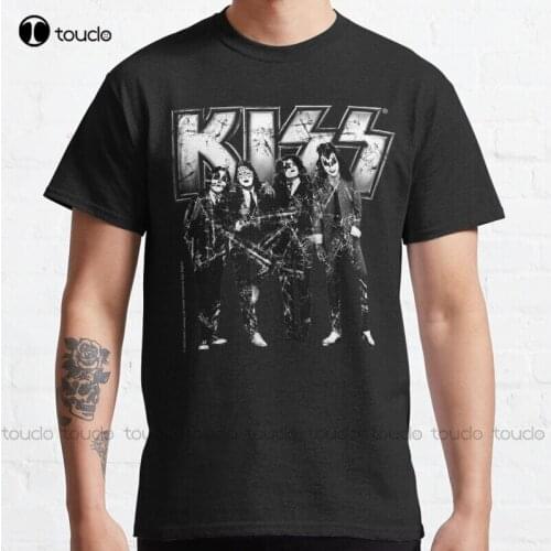 New Kiss The Band Classic T-Shirt Cotton Tee Shirt Unisex cooling shirt