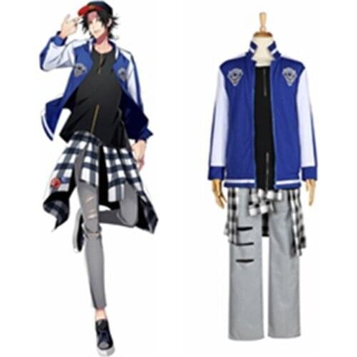 Unisex Japan Anime Cos Alternative Rap Battle MC.M.B Cosplay Costumes Set Suit Alternative Rap JIRO YAMADA Costumes