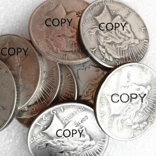 Full sets Date - P S D Peace Dollar Silver Plated Copy Coin (25 pieces)