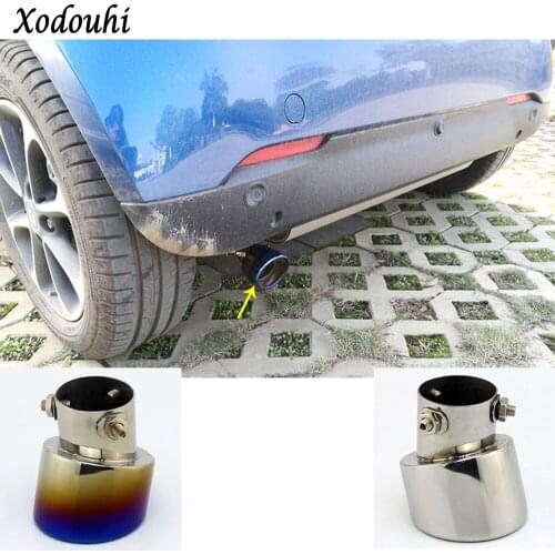 Car cover muffler exterior end pipe outlet dedicate stainless steel exhaust tip tail For Benz smart fortwo 2015 2016 2017 2018