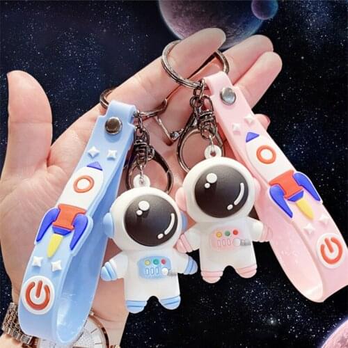 New Fashion Keychain Creative Cartoon Astronaut Spaceman for Man Women Bag Pendant Jewelry Car Key Chain Gifts Car Accessories