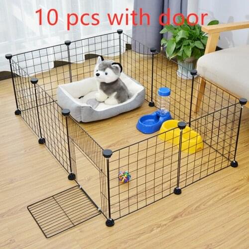 The new folding pet fence box grating dog house exercise training litter cat space the dog door products