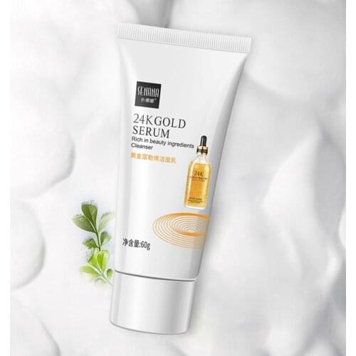 Golden Fullerene Cleanser Mild Refreshing Cleansing Supplies Skin Moisturizing Face Care Accessories V3W7