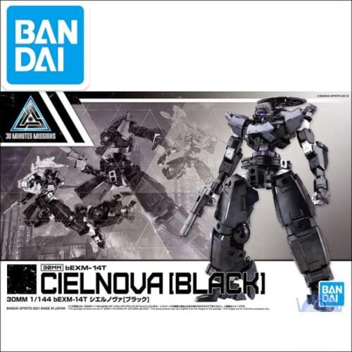 Bandai Assembly Model 61320 30MM 30 Minutes BEXM-14T Cielnova Black Anime Toy