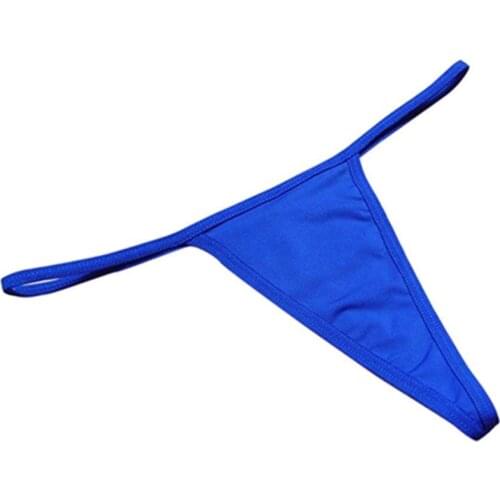 Sexy Women Underwear Briefs Soft Solid Color V-String T-back Panties Thongs G-String Underwear