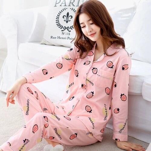 Long Sleeve Silk Pajamas Spring Women Summer Pajama Sets Silk Pijama Sleepwear Pyjamas Plus Size Nightwear Printing pajamas set