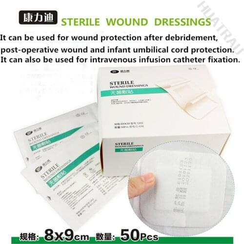 Sterile application large medical wound dressing after operation wound dressing wound self-adhesive paper Band aid Gauze block