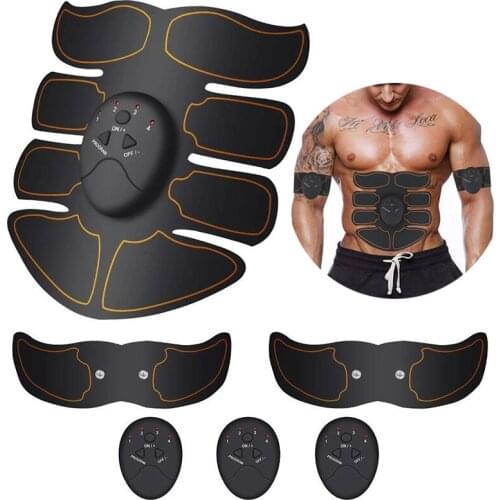 Smart Abdominal Muscle Trainer Wireless EMS Muscle Stimulator Body Slimming Belt Arm Leg ABS Toner Gel Pads Unisex Fitness Gear