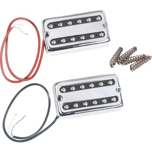 High Output Pickup Dual Hot Rail Electric Guitar Humbucker Pickups Set Chrome Musical Instruments Gear for Brand Guitar