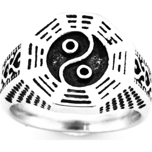 FANSSTEEL Stainless Steel Jewelry daoism yingyan Ring FSR20W66