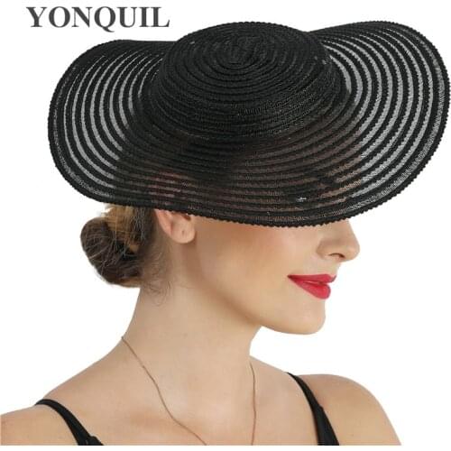 Party Dinner Fascinator Base 30Cm Women Chapeau Cap Headwear No Hair Clip Bride Hair Accessories Cocktail Show tea Headpiece