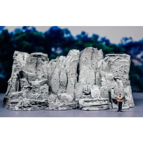 1/87 Big Mountain Stone Rock Model Train Ho Scale Exquisite Simulation Plastic Model Diorama Sand Table Miniature Accessory