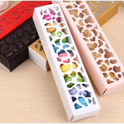 10pcs Hollow Out Cookie Cake Chocolate Box Wedding Party Birthday Gift Packing Case