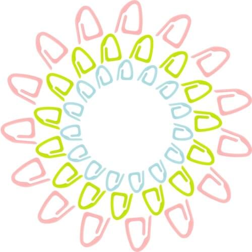 15x Plastic Knitting Stitch Markers Crochet Locking Tool Craft Marker Holder Pin