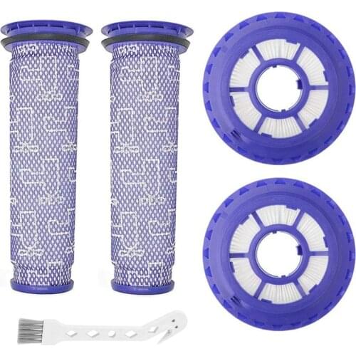 2 Pack HEPA Post Filters & 2 Pack Pre Filters Replacement for Dyson DC65 DC66 DC41 UP13 UP20 Animal Vacuum Cleaner Parts