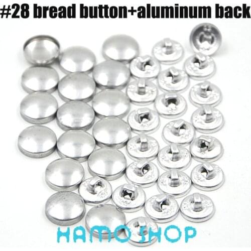 200sets/lot #28 Aluminum Bread Shape Round Fabric Covered Cloth Button Cover Metal Jewelry Accessories Free Shipping