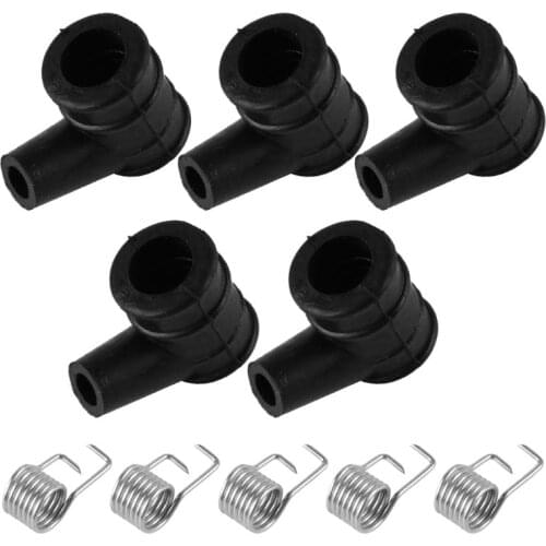 2021 New 5 Kit Ignition Coil Cap & Spring Fit For 2 Stroke 4500 5200 5800 45CC 52CC 58CC