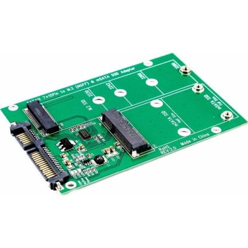 5pcs/lot mSATA SSD to SATA M.2 B / B+M KEY NGFF & 2.5" III Board Adapter Converter Card