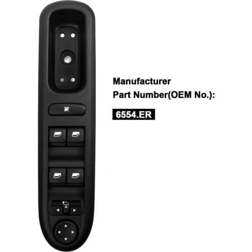 6554.ER Front Left Side Power Electric Window Lifter Switch Panel For Peugeot 407 SW 96468704XT 6554ER 6554 ER 2004-2010