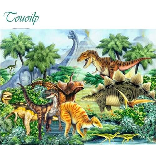 Needlework 5D diamond embroidery dinosaur animal full resin diamond with picture home decor mosaic diy diamond painting dinosaur