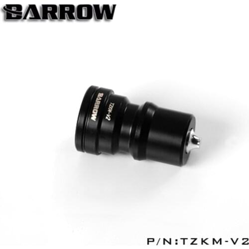 Barrow TZKM-V2 Black Silver Water Cooling Fittings Sealing Quick Coupling Male Connector High Quality Easy Installation
