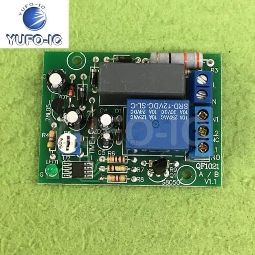 Free Ship 1PCS 220V Delay Power-off Relay Module/Delay Switch/Charging Timing off Anti-Overcharge Protection