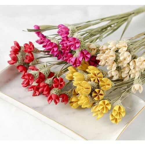 15pcs natural dried flower bouquets dried Crape Myrtle Flowers&Lagerstroemia indica&Jakaranda&common crapemyrtle flower bouquet