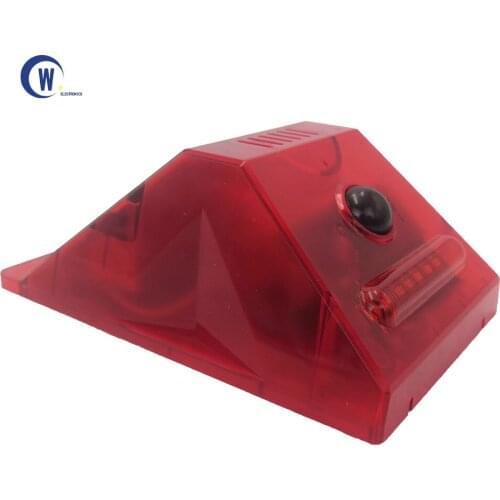 2021 New Solar Infrared Motion Sensor Detector Remote Control Siren Strobe Alarm Waterproof 129dB Loud For Home Yard Outdoor