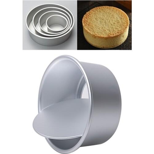 6/8/10/12 Inch Aluminum Alloy Round Cake Mould Chiffon Cake Baking Pan Removable Bottom Cheese Cake Mold DIY Baking Cake Tools