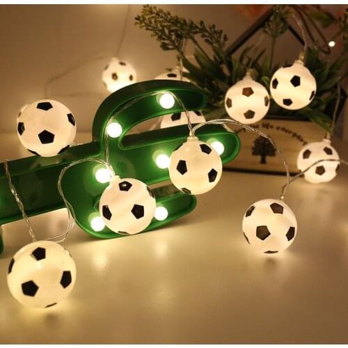 Football lamp string lights World Cup Bar Club match string festival decoration Fans Supplies light garden holiday room children