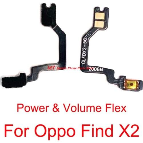 Power And Volume Flex Cable For Oppo Find X2 Volume Power ON OFF Switch Side Button Key Spare Part Flex Cable Ribbon