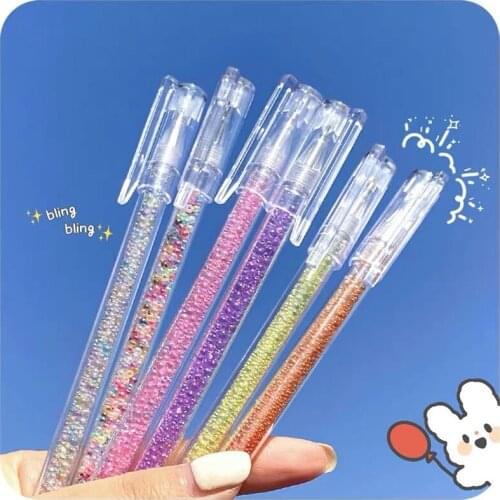 Kawaii Colorful Bubble Pencil Carving Knife Student Girl Portable Paper Cutter Journal Sticker Craft Cutout Stationery Supplies