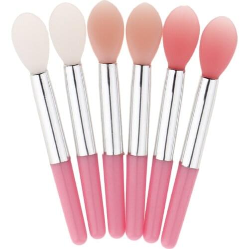 6Pieces Beauty Cosmetic Lip Makeup Brushes For Lip Oil Mask Cream Balm Tools