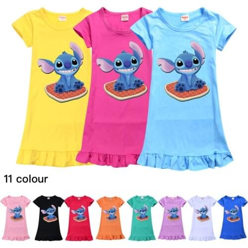 Summer Girls Raya and The Last Dragon Ice Silk Nightgown Pajamas Kids Short Sleeve Nightdress Cartoon Baby Sleep Dress Homewear