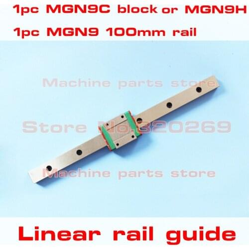 Kossel Mini MGN9 9Mm Miniature Linear Guide 100Mm Rail Way MGN9H Long Carriage MGN9C Sqare