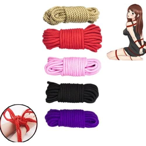 Soft Cotton Rope BDSM Bondage Shibari Restraints,5M 10M 20M Rope Cord Binding Binder Restraint,Erotic Accessories Toy For Couple
