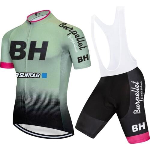 New 2021 TEAM BH Cycling Jersey 20D Bike Shorts Set MTB Ropa Mens Summer Quick Dry BICYCLING Shirts Maillot Culotte Wear
