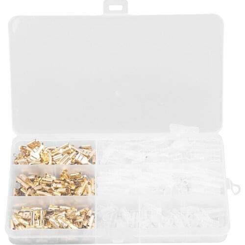 300pcs Crimp Caps Terminal Connector Blocks Tb Closed Line Cap PA66 Splice Insulated Tub Para Terminals Faston Wire Accessories