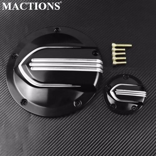 Bullet Style Derby Cover Timer Cover Kit For Harley Touring Road King Trike 07-2015 Dyna V-Rod 2006-2017 Softail Heritage 07-18