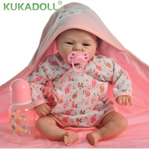 Simulation 17 Inch About 42CM Lifelike Reborn Baby Doll Cloth Body Toddler Toy For Kid Creative Birthday Christmas Gift