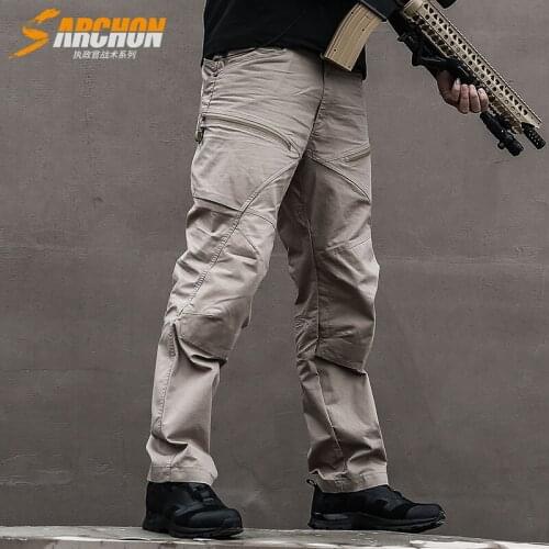 S.ARCHON Winter Waterproof Military Cargo Pants Men US Army Soldier SWAT Combat Pants Man Pocket Cotton Windproof Tactical Pants