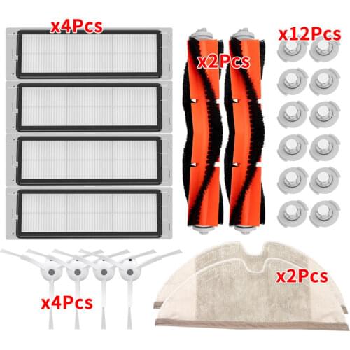 Robot vacuum cleaner brush filter cleaning cloth water core for xiaomi mijia mi home 1S 2S roborock s50 s55 s52 s6 spare parts