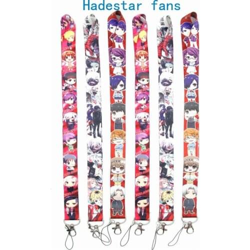 10 pcs/lot Anime Tokyo Ghoul Phone Rope Strap Chain Toy Neck Strap ID Charm Lanyard Keychain toy for Gifts