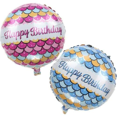 2pcs Pink Blue Happy Birthday Helium Foil Balloon Birthday Party Decoration Kids Inflable Kids Toys Balloons for Birthday