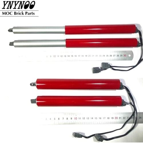 2Pcs/lot Large Putter fit for MOC-20920 LTM11200 Technical Crane Metal Push Rod Support Liftarm in Building Blocks Bricks Parts