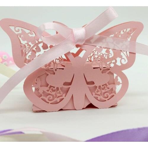 20PCS/set SweetMade chocolate truffle packaging box fancy chocolate paper box empty butterfly shaped chocolate box