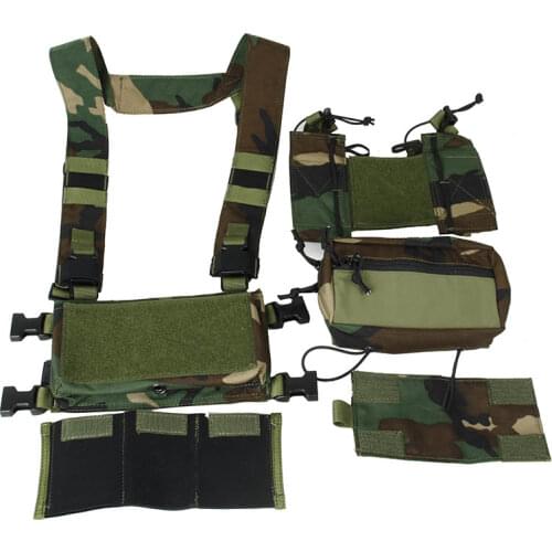TMC3115-WL Woodland Color Chest Rig Military Tactical Gear Chest Rigs SS Vest